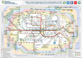 Munich Public Transport Map Maps | Mvv