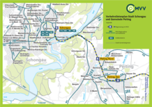 Verkehrslinienplan Stadt Schongau und Gemeinde Peiting