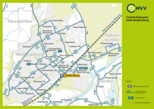 Verkehrslinienplan Stadt Waldkraiburg