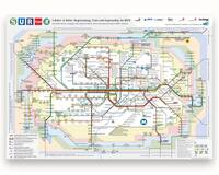 Schnellbahn-Netzplan mit Regionalzug, Tram und Expressbus 2022